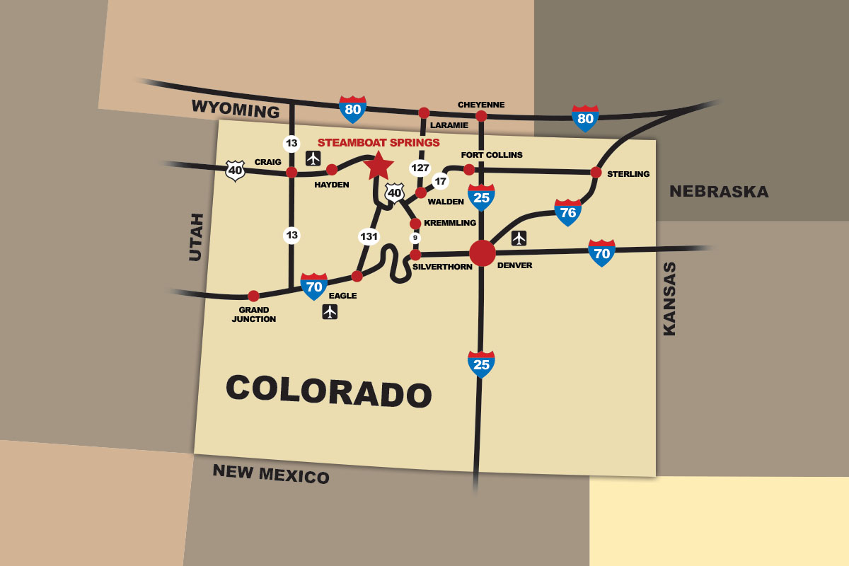 Driving Directions To Steamboat Springs